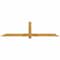 Ekena Millwork Eugene Rough Sawn Timber Gable Bracket, Western Red Cedar, 84"W x 21"H x 4"D x 4"F, 6/12 Pitch GBW084X21X0404EUG00RWR - alternate 1